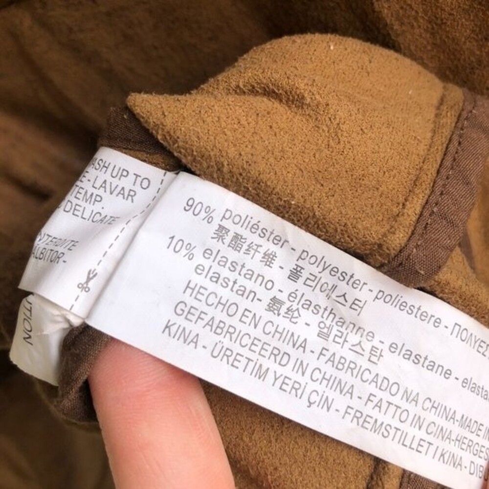 Zara Brown Suede Jacket Size S - Picture 10 of 10